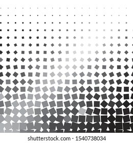 Monochrome geometric vector background. Abstract halftone illustration pattern. Vintage texture