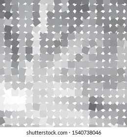 Monochrome geometric vector background. Abstract halftone illustration pattern. Vintage texture