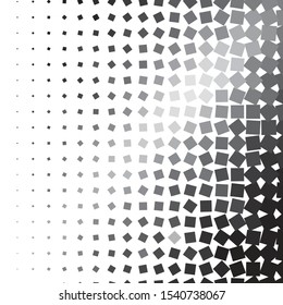 Monochrome geometric vector background. Abstract halftone illustration pattern. Vintage texture