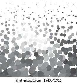 Monochrome geometric vector background. Abstract halftone illustration pattern. Vintage texture