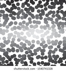 Monochrome geometric vector background. Abstract halftone illustration pattern. Vintage texture