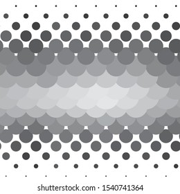 Monochrome geometric vector background. Abstract halftone illustration pattern. Vintage texture