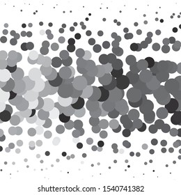 Monochrome geometric vector background. Abstract halftone illustration pattern. Vintage texture