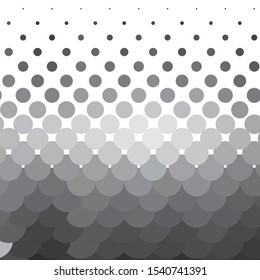 Monochrome geometric vector background. Abstract halftone illustration pattern. Vintage texture