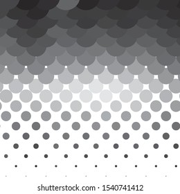 Monochrome geometric vector background. Abstract halftone illustration pattern. Vintage texture