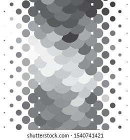 Monochrome geometric vector background. Abstract halftone illustration pattern. Vintage texture