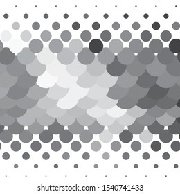 Monochrome geometric vector background. Abstract halftone illustration pattern. Vintage texture