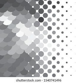 Monochrome geometric vector background. Abstract halftone illustration pattern. Vintage texture