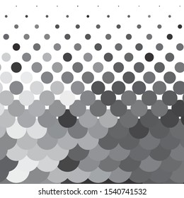 Monochrome geometric vector background. Abstract halftone illustration pattern. Vintage texture
