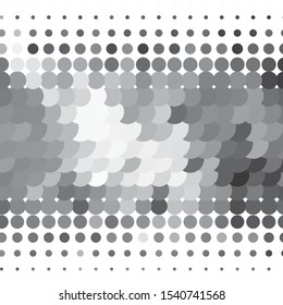 Monochrome geometric vector background. Abstract halftone illustration pattern. Vintage texture