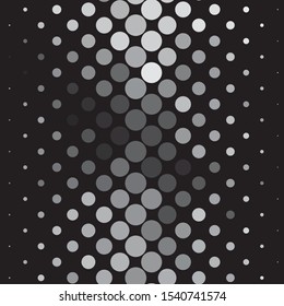 Monochrome geometric vector background. Abstract halftone illustration pattern. Vintage texture