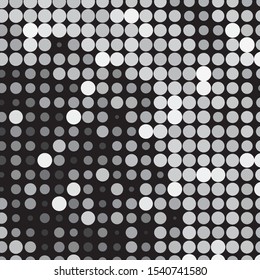 Monochrome geometric vector background. Abstract halftone illustration pattern. Vintage texture