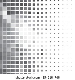 Monochrome geometric vector background. Abstract halftone illustration pattern. Vintage texture