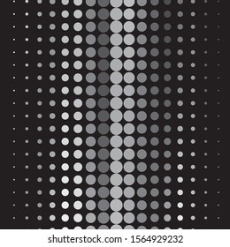 Monochrome geometric vector background. Abstract halftone illustration pattern. Vintage texture