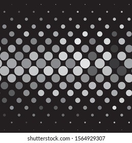 Monochrome geometric vector background. Abstract halftone illustration pattern. Vintage texture