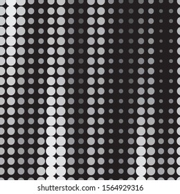 Monochrome geometric vector background. Abstract halftone illustration pattern. Vintage texture