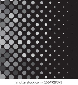 Monochrome geometric vector background. Abstract halftone illustration pattern. Vintage texture