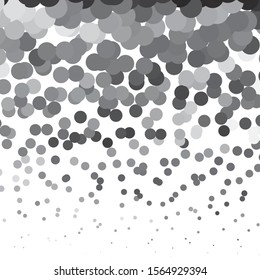 Monochrome geometric vector background. Abstract halftone illustration pattern. Vintage texture