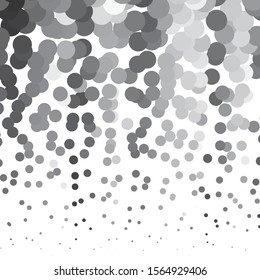 Monochrome geometric vector background. Abstract halftone illustration pattern. Vintage texture