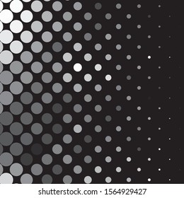 Monochrome geometric vector background. Abstract halftone illustration pattern. Vintage texture
