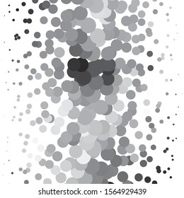 Monochrome geometric vector background. Abstract halftone illustration pattern. Vintage texture