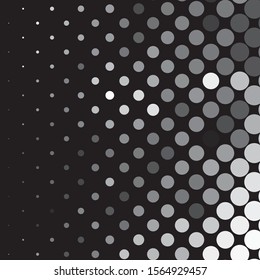 Monochrome geometric vector background. Abstract halftone illustration pattern. Vintage texture