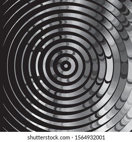 Monochrome geometric vector background. Abstract halftone illustration pattern. Vintage texture