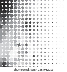 Monochrome geometric vector background. Abstract halftone illustration pattern. Vintage texture