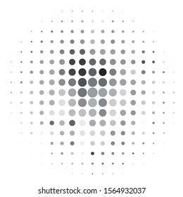 Monochrome geometric vector background. Abstract halftone illustration pattern. Vintage texture