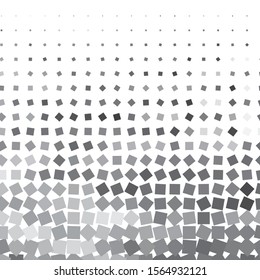 Monochrome geometric vector background. Abstract halftone illustration pattern. Vintage texture