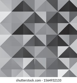 Monochrome geometric vector background. Abstract halftone illustration pattern. Vintage texture