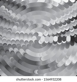 Monochrome geometric vector background. Abstract halftone illustration pattern. Vintage texture
