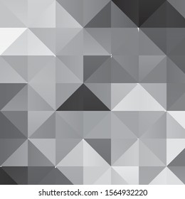 Monochrome geometric vector background. Abstract halftone illustration pattern. Vintage texture