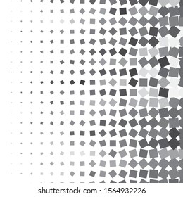 Monochrome geometric vector background. Abstract halftone illustration pattern. Vintage texture