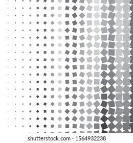 Monochrome geometric vector background. Abstract halftone illustration pattern. Vintage texture