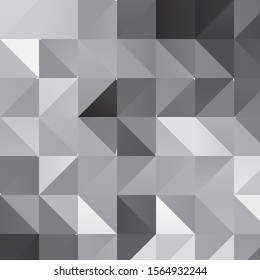 Monochrome geometric vector background. Abstract halftone illustration pattern. Vintage texture
