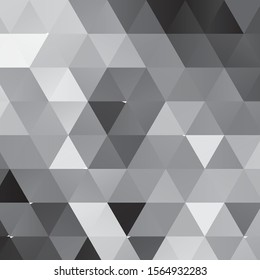 Monochrome geometric vector background. Abstract halftone illustration pattern. Vintage texture
