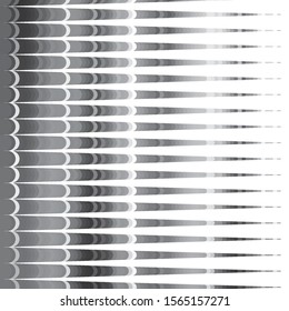 Monochrome geometric vector background. Abstract halftone illustration pattern. Vintage texture