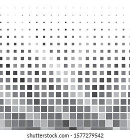 Monochrome geometric vector background. Abstract halftone illustration pattern. Vintage texture