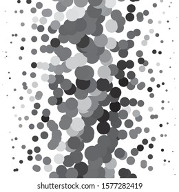Monochrome geometric vector background. Abstract halftone illustration pattern. Vintage texture