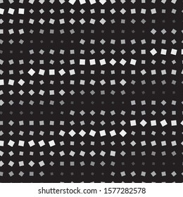 Monochrome geometric vector background. Abstract halftone illustration pattern. Vintage texture