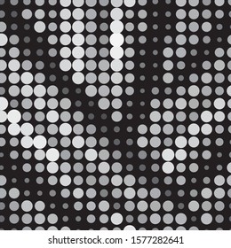 Monochrome geometric vector background. Abstract halftone illustration pattern. Vintage texture