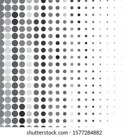 Monochrome geometric vector background. Abstract halftone illustration pattern. Vintage texture