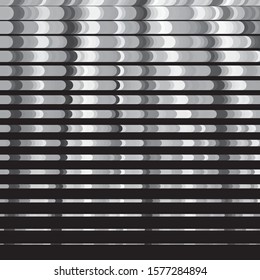 Monochrome geometric vector background. Abstract halftone illustration pattern. Vintage texture
