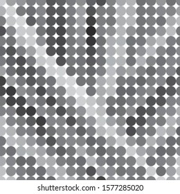 Monochrome geometric vector background. Abstract halftone illustration pattern. Vintage texture