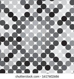Monochrome geometric vector background. Abstract halftone illustration pattern. Vintage texture
