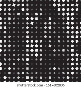 Monochrome geometric vector background. Abstract halftone illustration pattern. Vintage texture