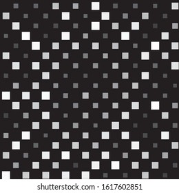 Monochrome geometric vector background. Abstract halftone illustration pattern. Vintage texture