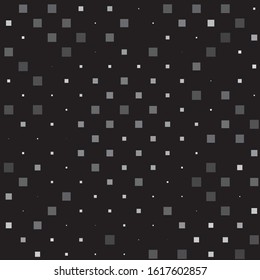 Monochrome geometric vector background. Abstract halftone illustration pattern. Vintage texture