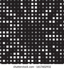 Monochrome geometric vector background. Abstract halftone illustration pattern. Vintage texture